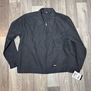 Dickies Men’s Unlined Mechanic Canvas Workwear Jacket Zip Up XL